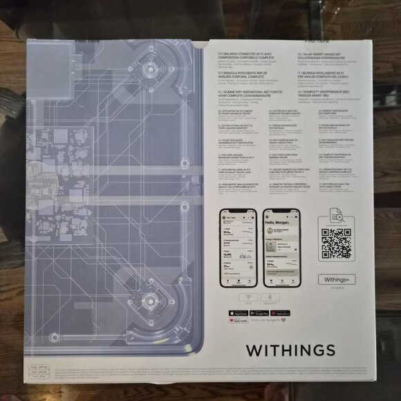 NEW Withings Body Comp Smart Scale – Body Composition + Cardiovascular Readings - Picture 2 of 3